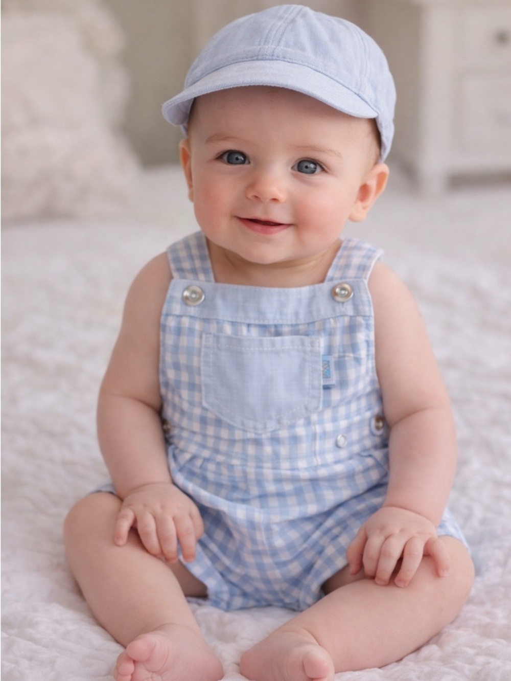 NWT Classic Romper Set w/ Hat 0-3M Dillard’s Easter Outfit from Late 1990’s